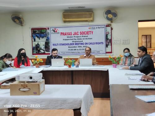 Meeting at Prayas Home for Boys