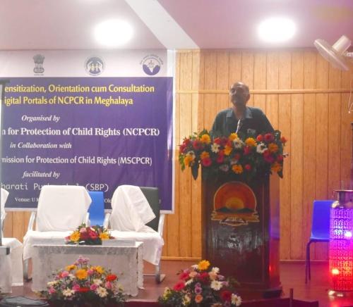 Addressing on POCSO Act, 2012 at Shillong, Meghalaya